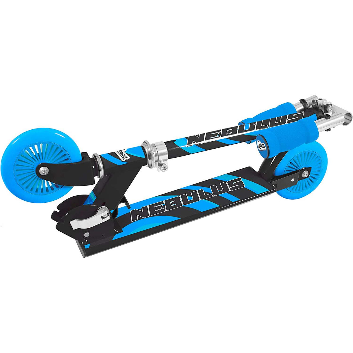 Ozbozz Nebulous Kids Scooter - Black/Blue Chrome