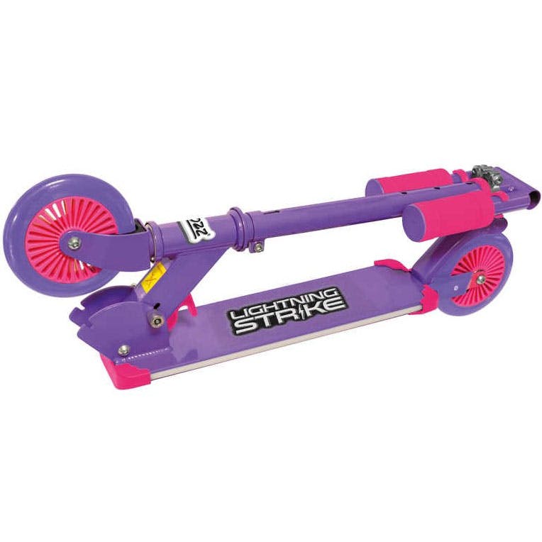 Ozbozz Lightning Strike With Step On Function Scooter - Pink/Purple