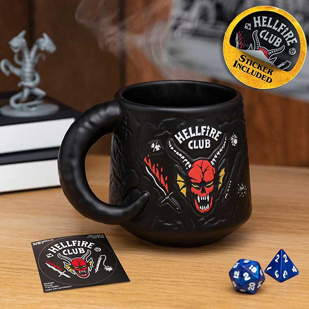 Paladone Stranger Things Hellfire Club Demon Embossed Mug