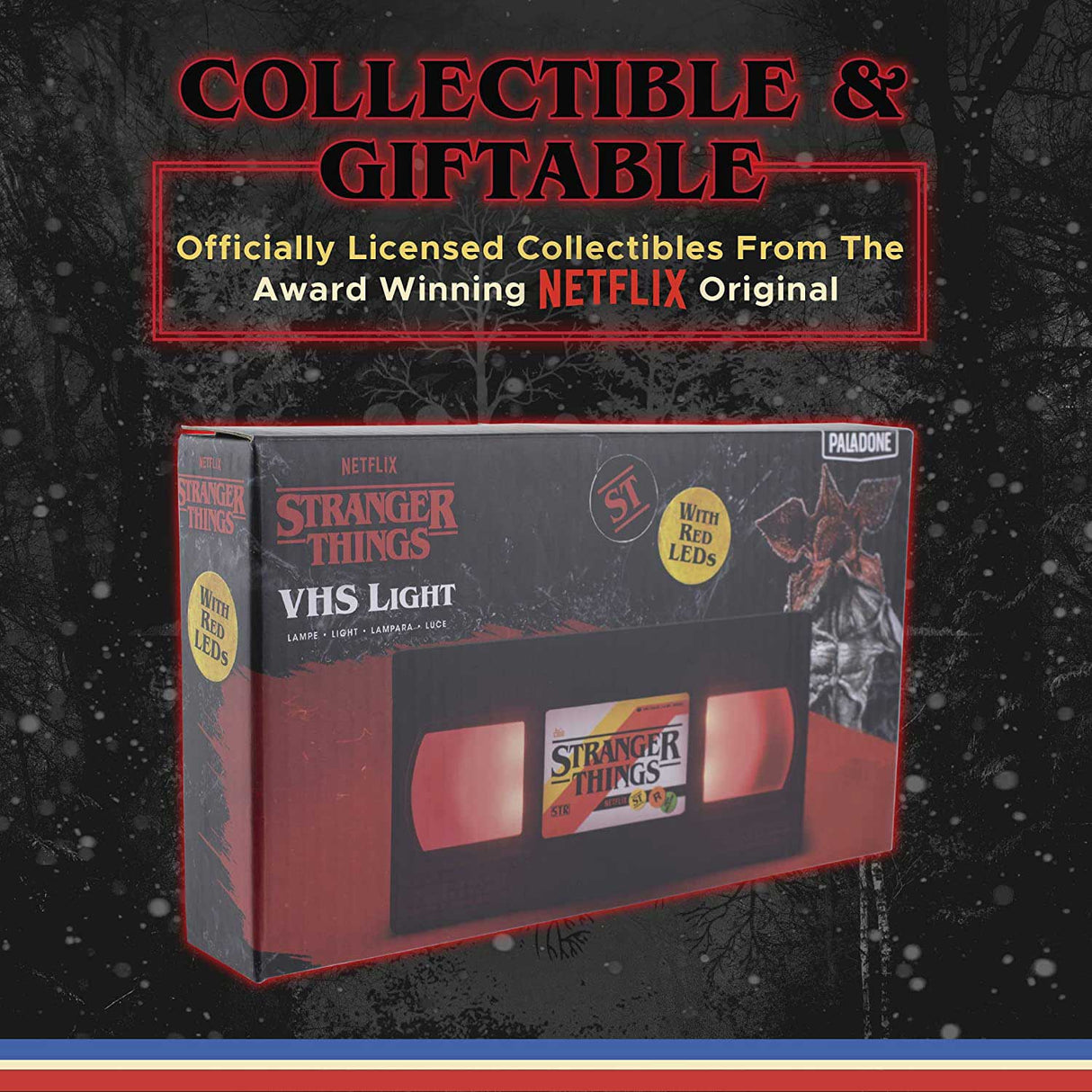 Paladone Stranger Things VHS Logo Light