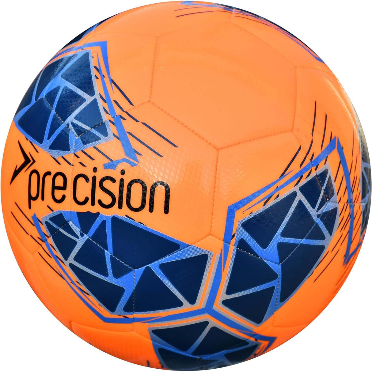 Precision Fusion FIFA Basic Training Size 5 Football - Fluo Orange/Blue/Royal/Grey