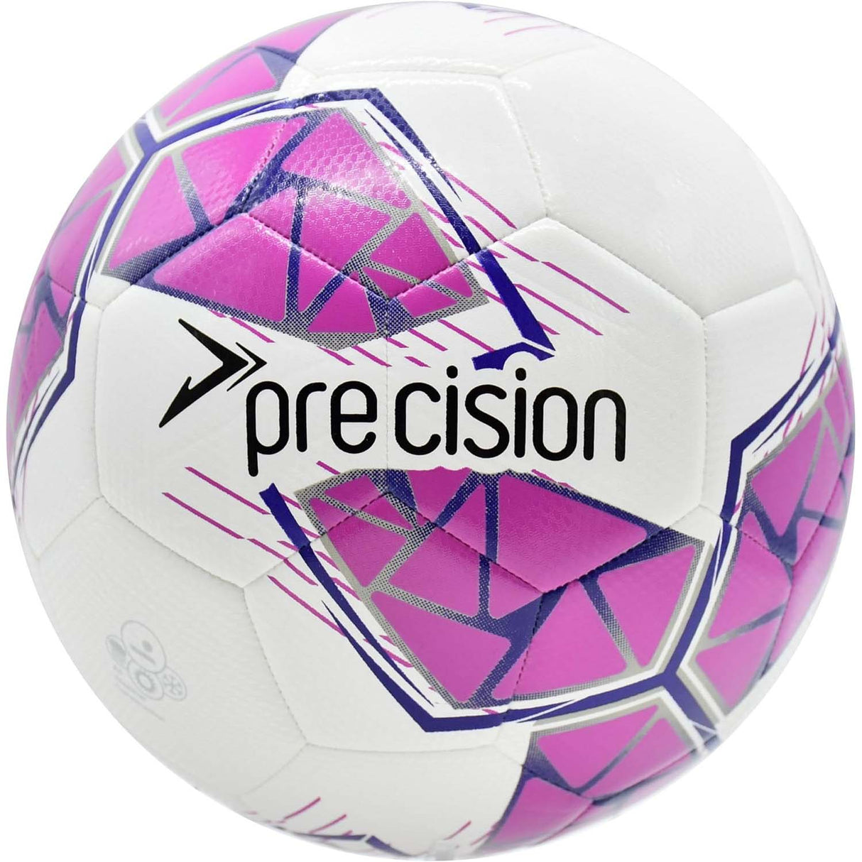 Precision Fusion FIFA Basic Training Size 5 Football - White/Pink/Purple/Grey