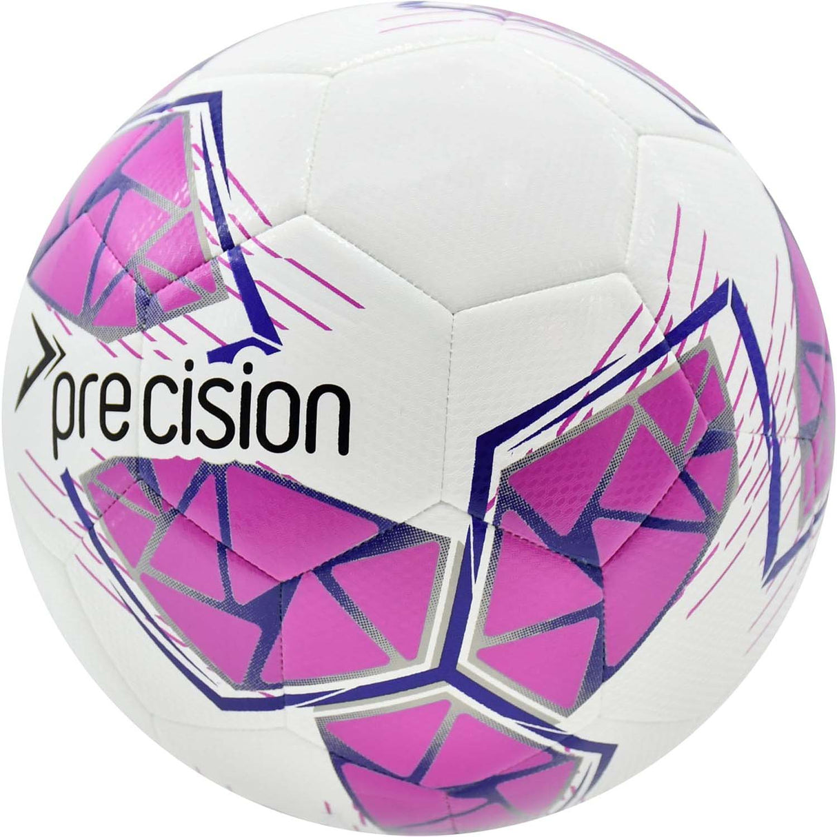 Precision Fusion FIFA Basic Training Size 5 Football - White/Pink/Purple/Grey