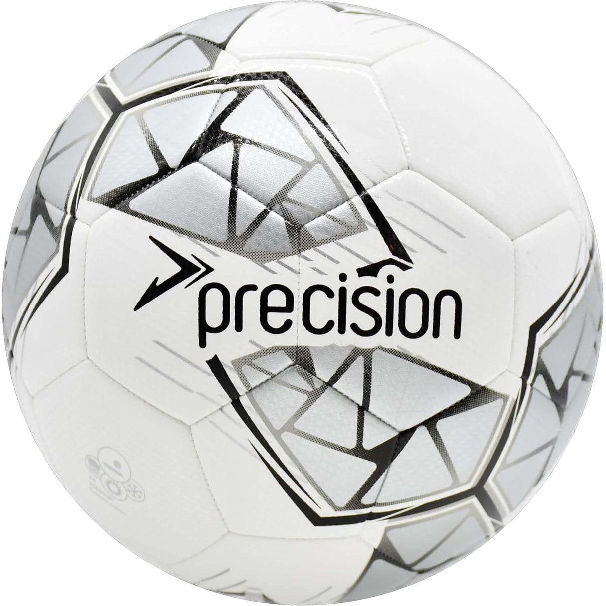 Precision Fusion FIFA Basic Training Size 5 Football - White/Silver/Black/White