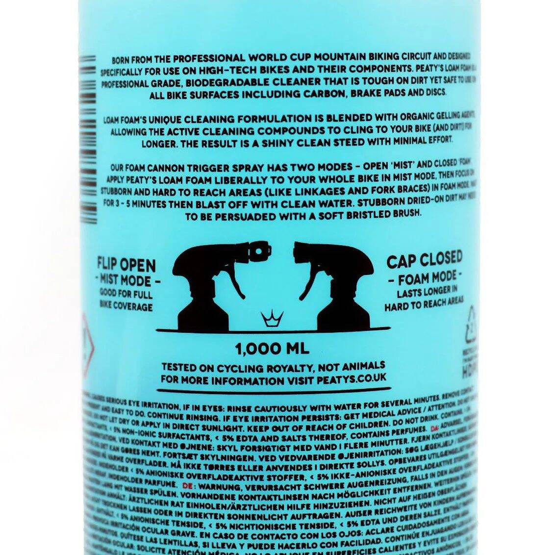 Peatys LoamFoam 1L Bottle Bike Cleaner
