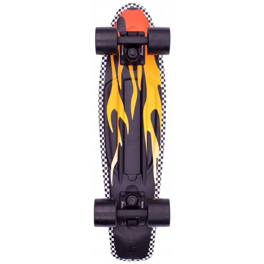 Penny Flame Complete Cruiser - Black/Yellow 22''