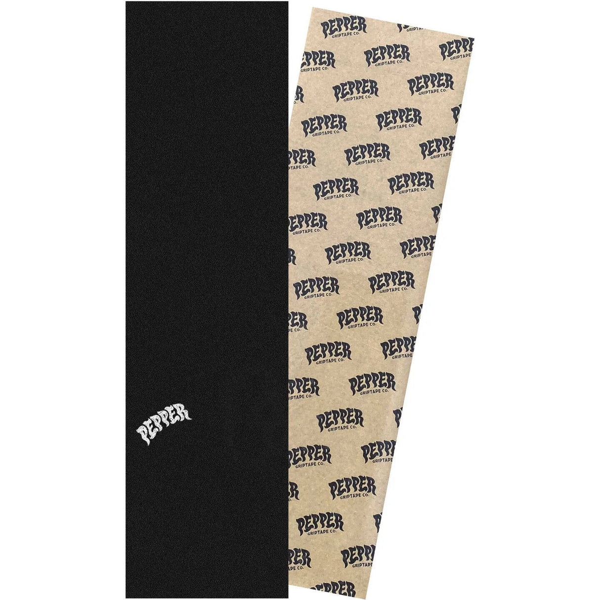 Pepper Logo Skateboard Grip Tape - Black