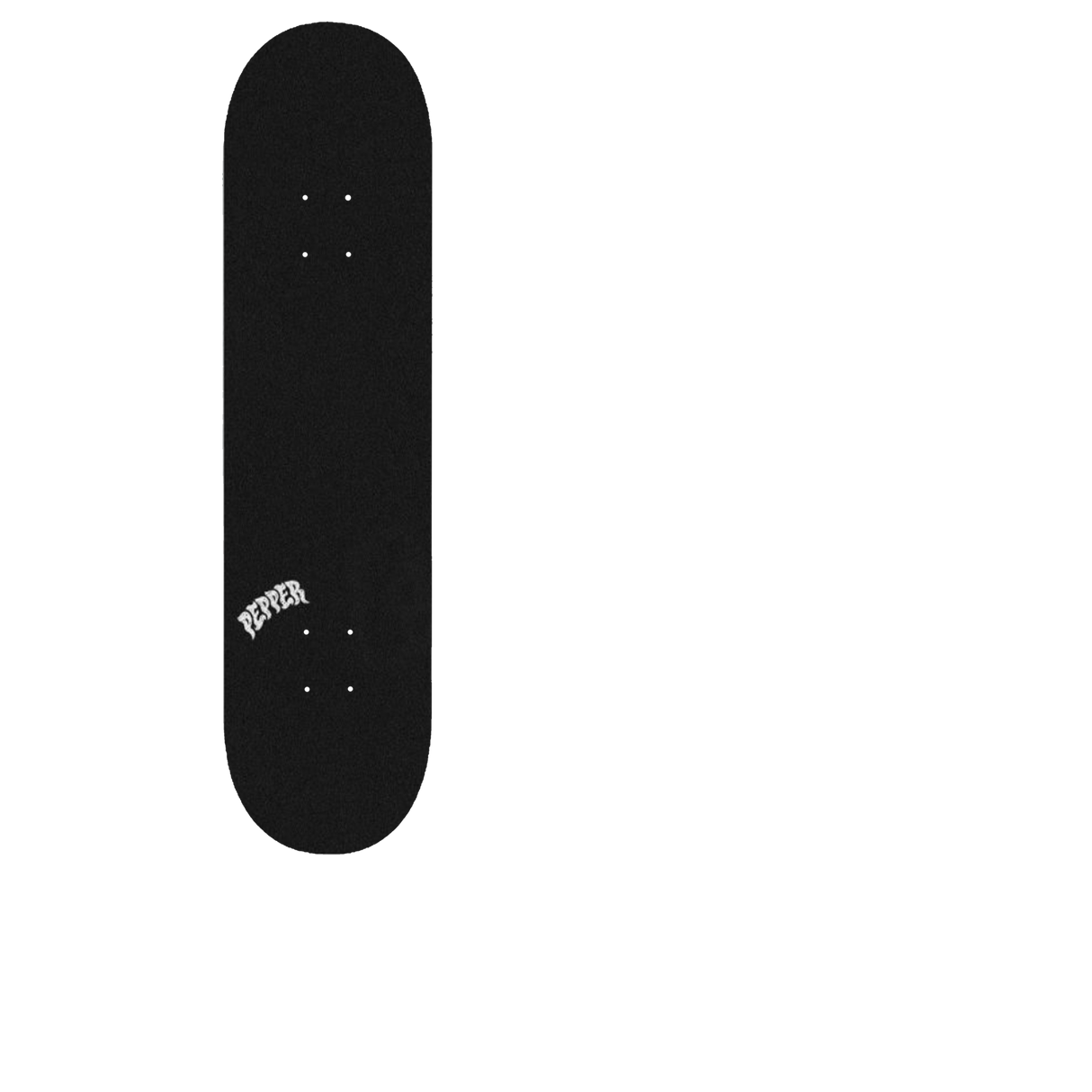 Pepper Logo Skateboard Grip Tape - Black