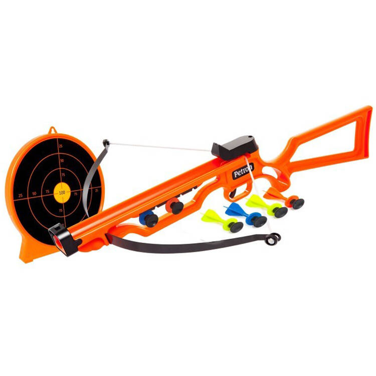 Petron Sureshot Toy Crossbow and Target Combo Pack - Orange