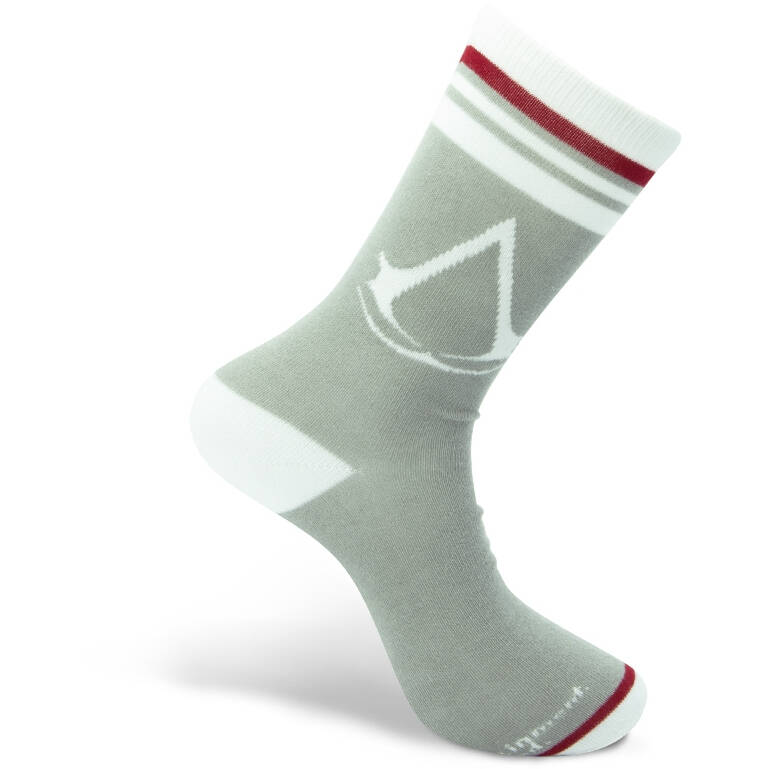 ABYstyle Assassin's Creed Crest Socks - Grey/White