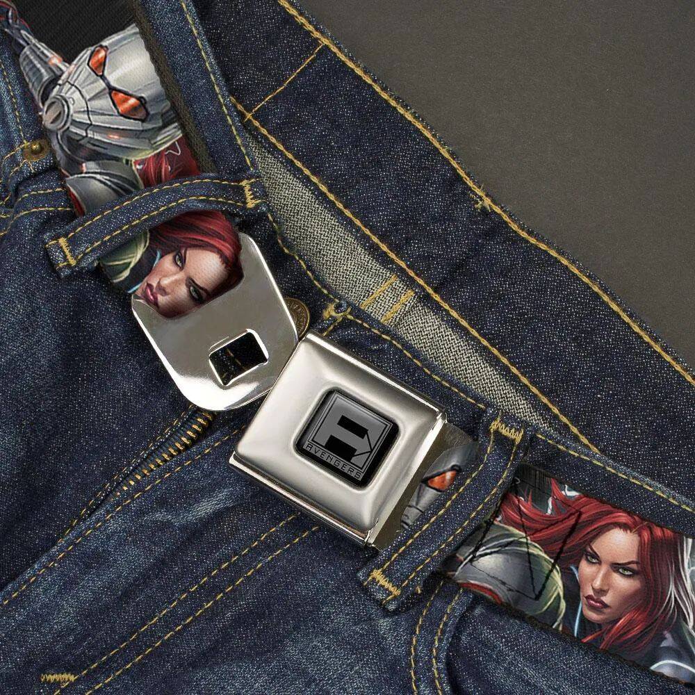 Buckle-Down Avengers Block Logo Belt