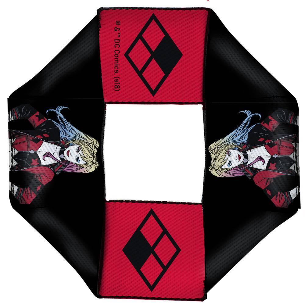 Dog Toy Octagon Flyer - Harley Quinn Character + Diamond Icon