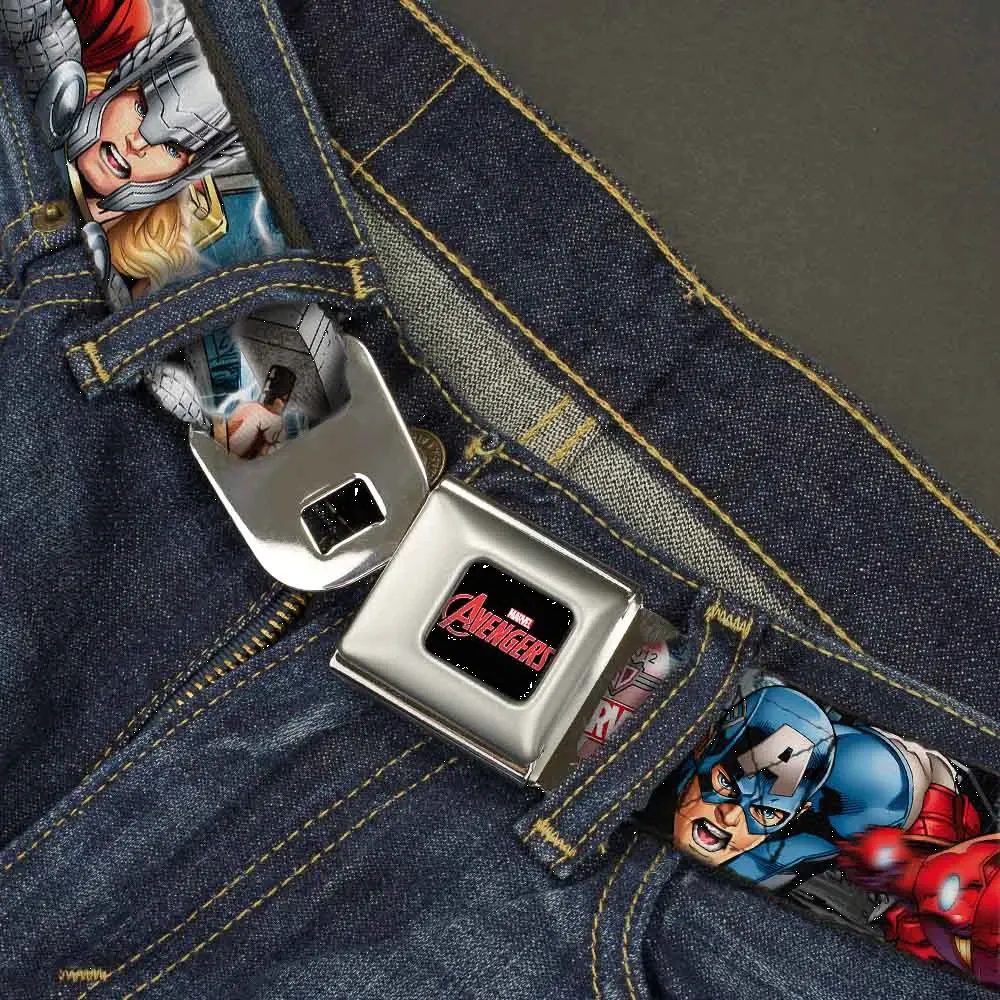 Buckle-Down Marvel Avengers Superhero Poses Belt