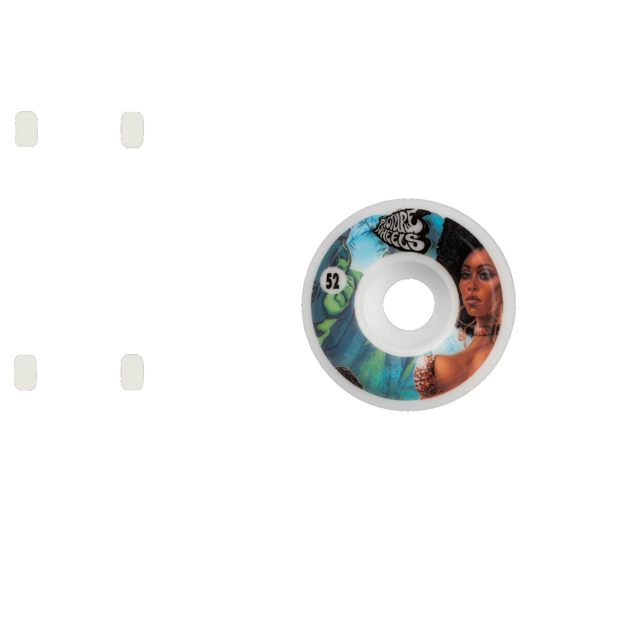 Picture Wheel Co. Kung Fu Drifters Shining Skateboard Wheels - 52mm