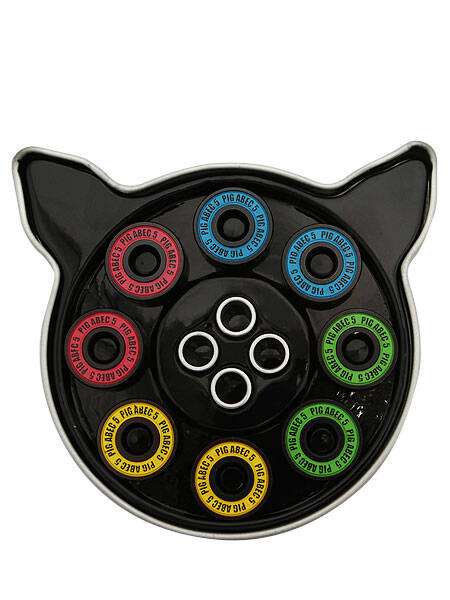 Pig Skateboard Bearings - Neon Abec 5
