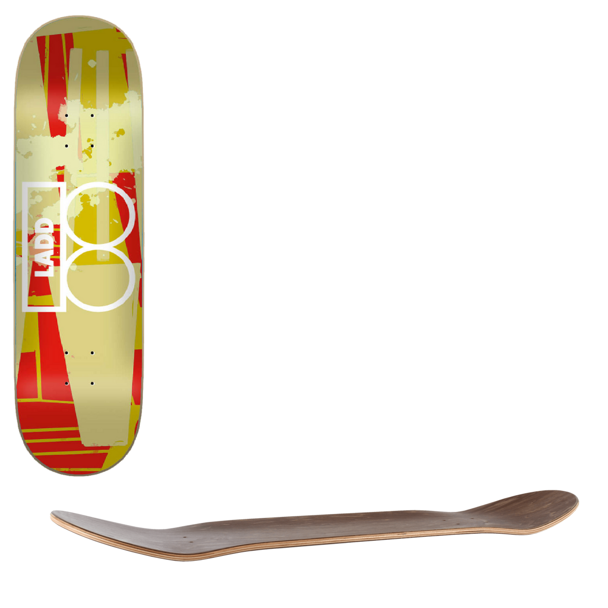Plan B Mixed Media Skateboard Deck - Ladd 8"