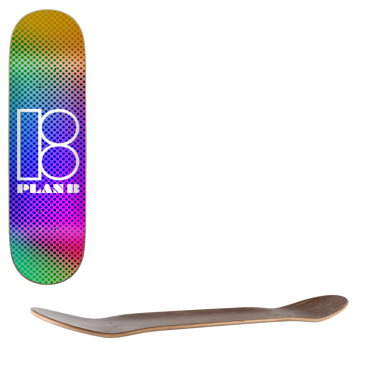 Plan B Spots Skateboard Deck - 8"