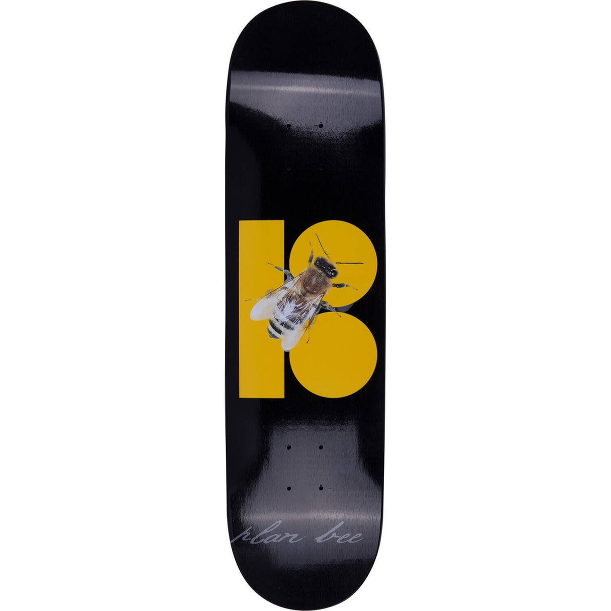 Plan B Bumble Skateboard Deck - Black 8.25"