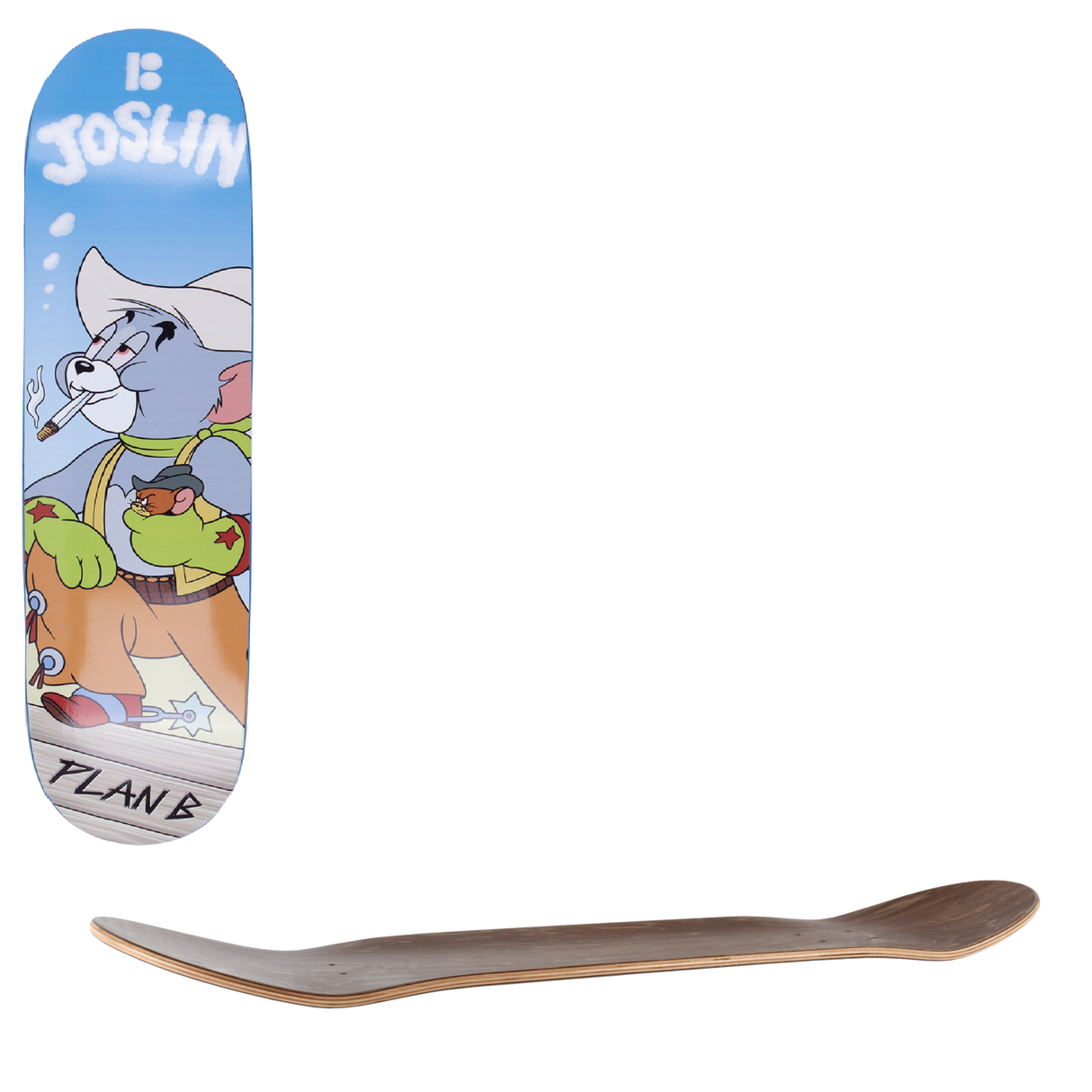 Plan B Cat and Mouse Skateboard Deck - Joslin 8"