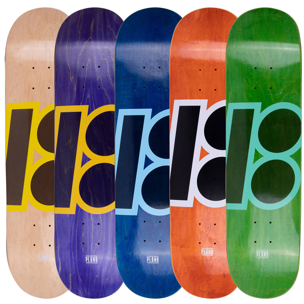 Plan B Team Classic Stained Skateboard Deck - 8.25"
