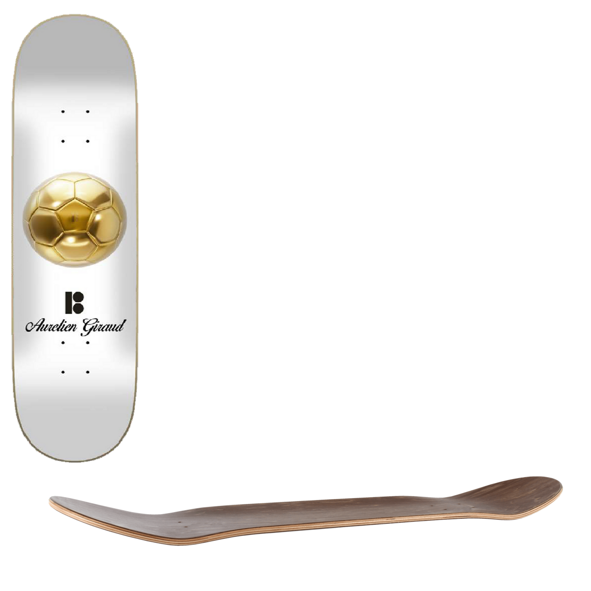 Plan B Gold Skateboard Deck - Giraud 8"