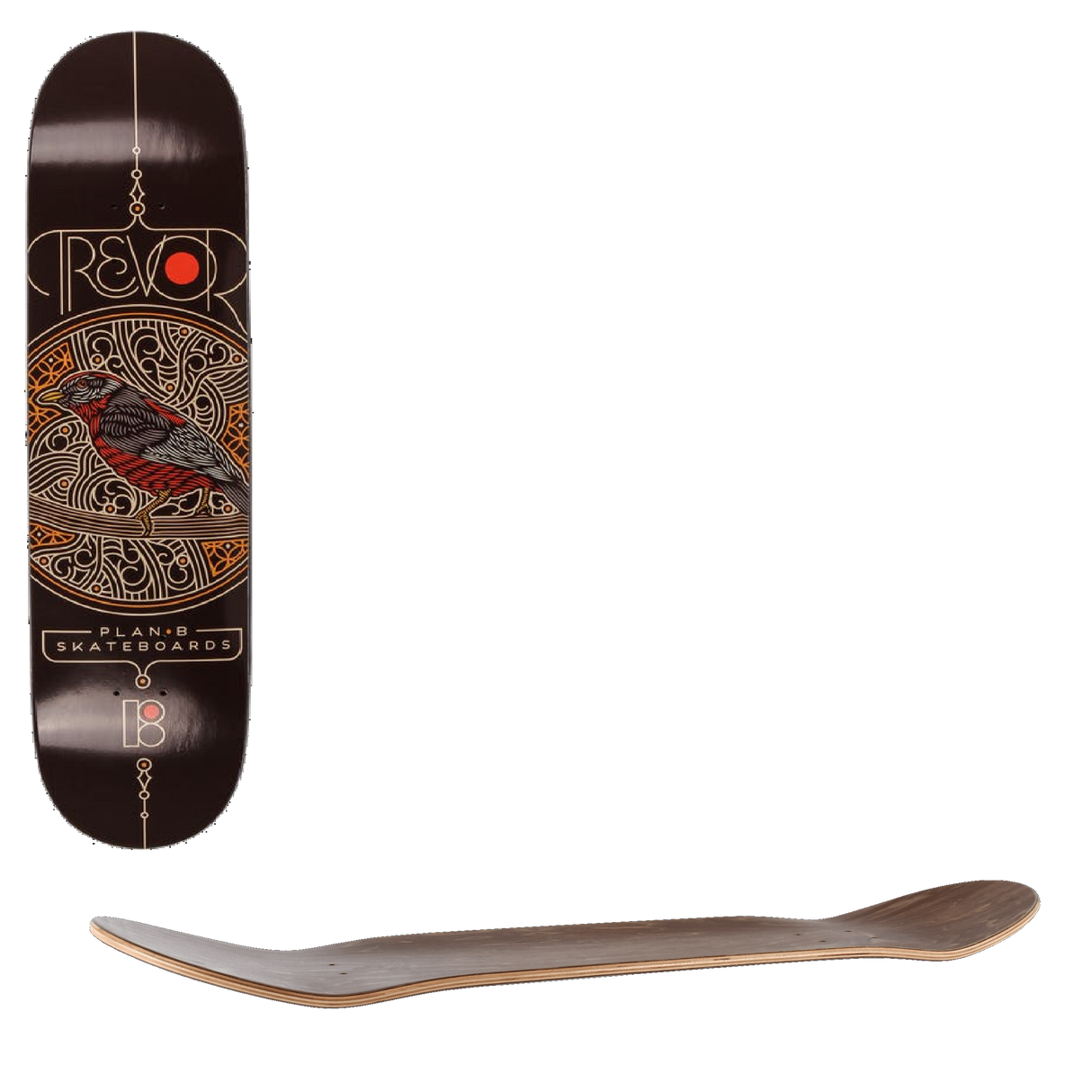 Plan B Chorus Skateboard Deck - Trevor 8.25''