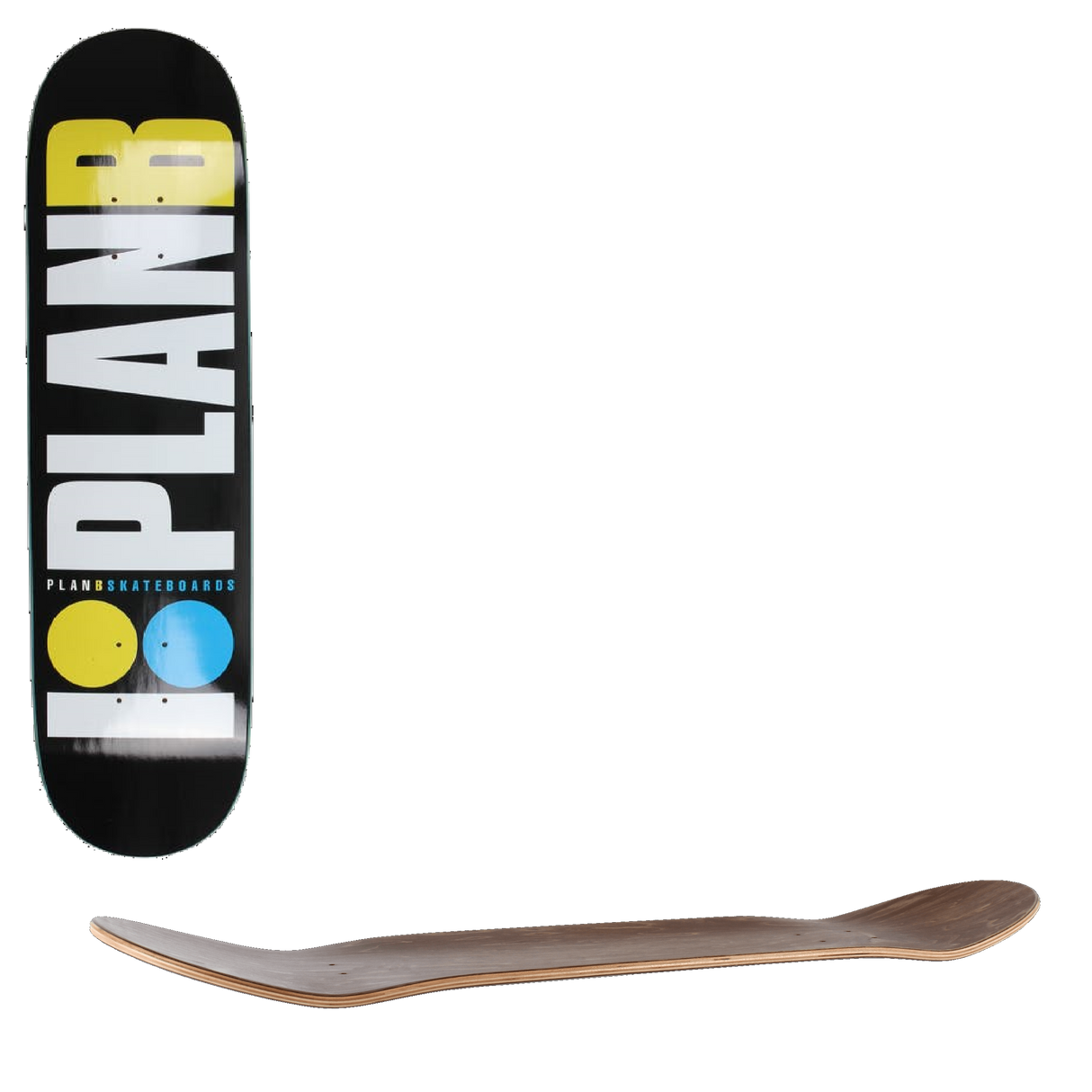Plan B OG Team Skateboard Deck - Neon 8''