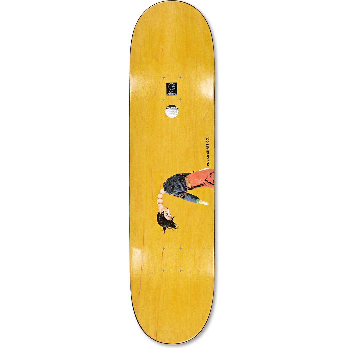 Polar Roman Gonzales Lorca Skateboard Deck - White 8.375"
