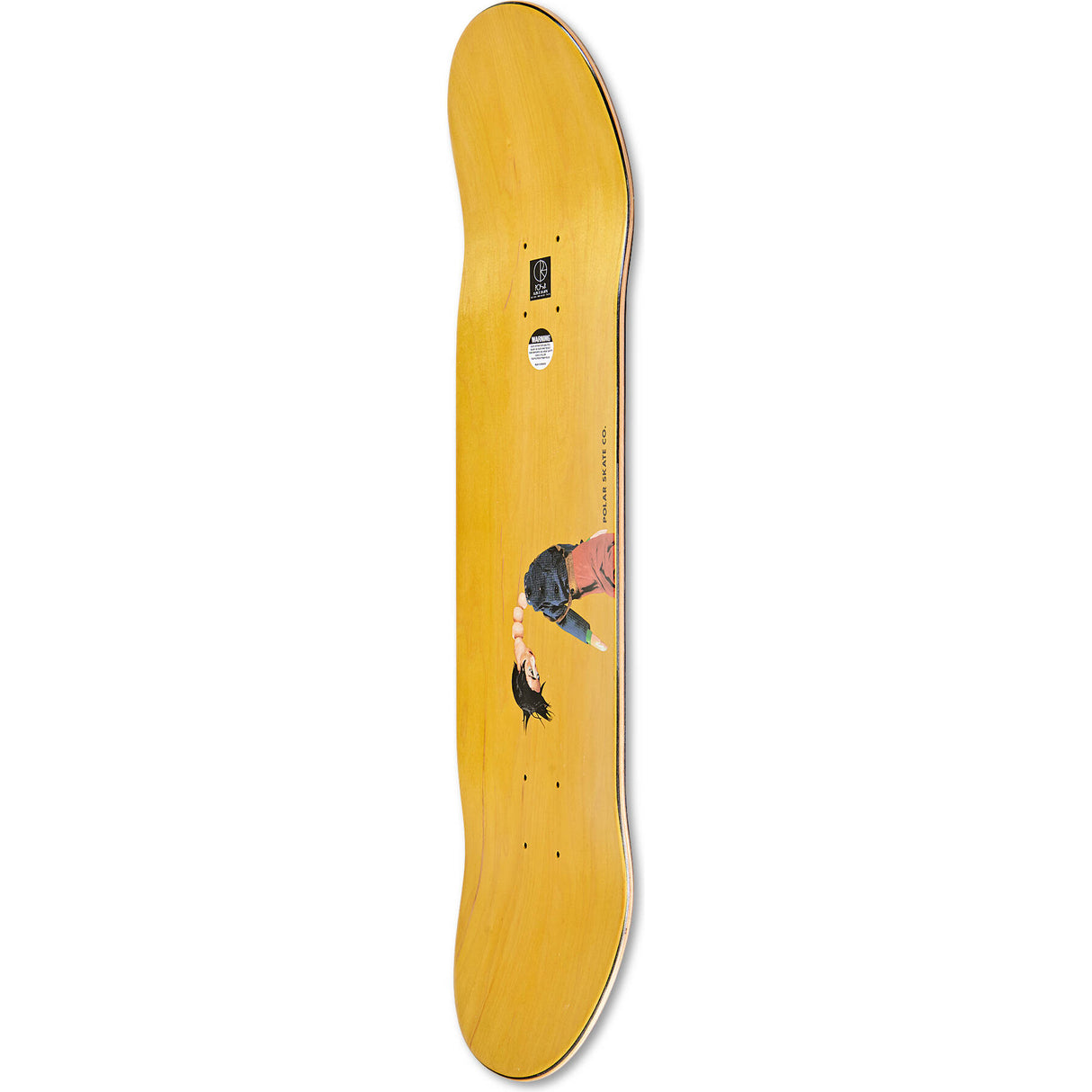 Polar Roman Gonzales Lorca Skateboard Deck - White 8.375"