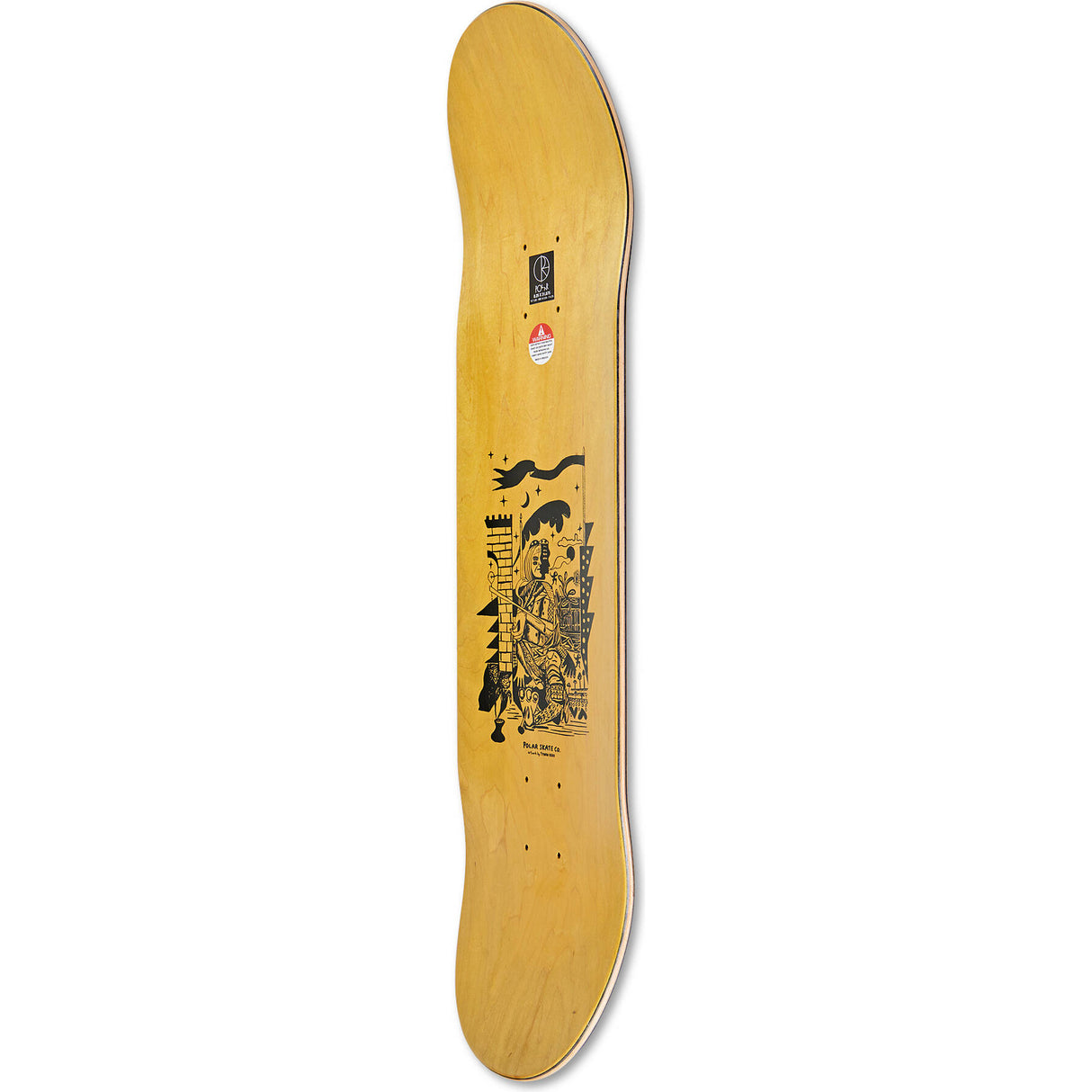 Polar Aaron Herrington Pot Demons Skateboard Deck - White 9"
