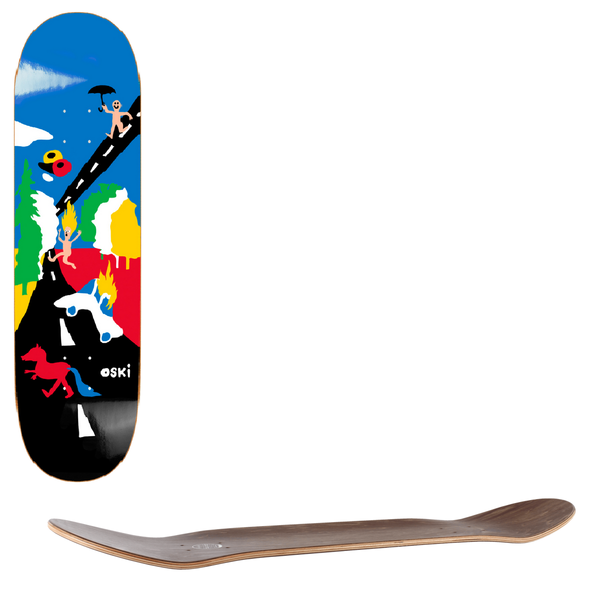 Polar Oskar Rozenberg Beautiful Day Skateboard Deck - 8"
