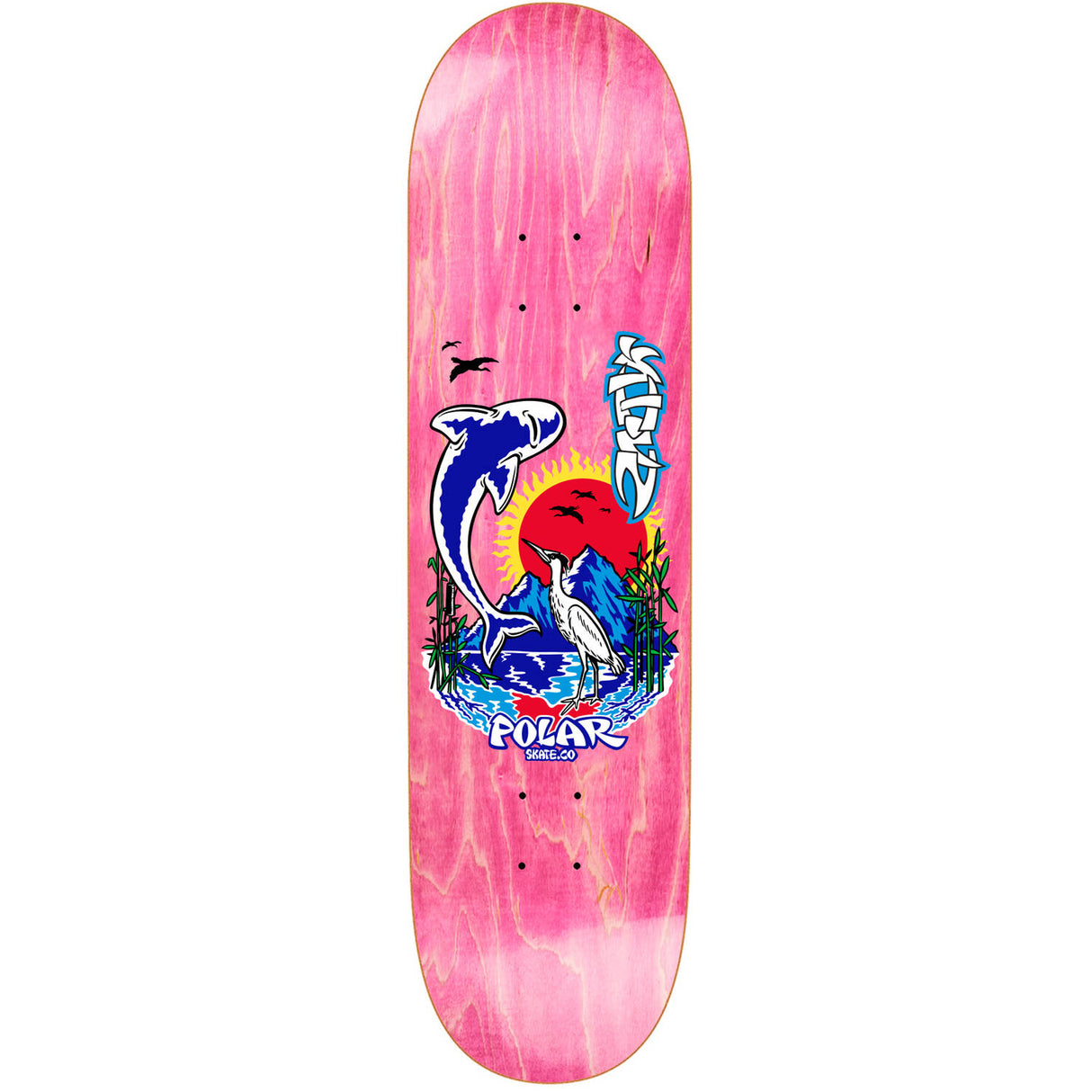 Polar Shin Sanbongi Mt Fuji Skateboard Deck - 8.5"