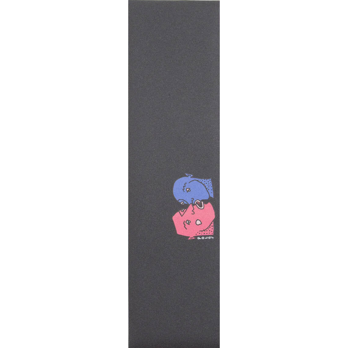 Polar Kissing Heads Skateboard Grip Tape - Black