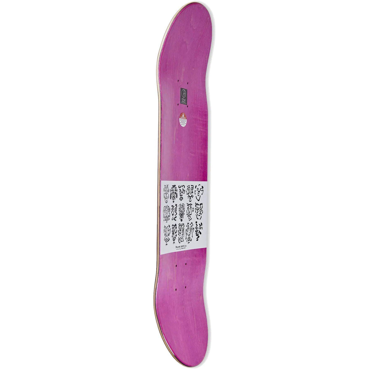 Polar Shin Sanbongi Faces Skateboard Deck - Blue 8.125''