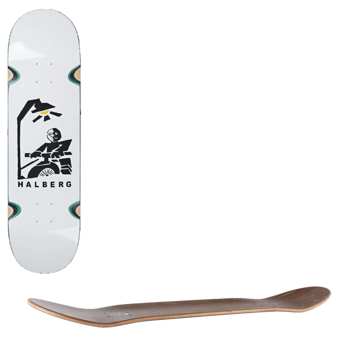 Polar Hjalte Halberg Insomnia (Wheel Well) Skateboard Deck - White 8.25''