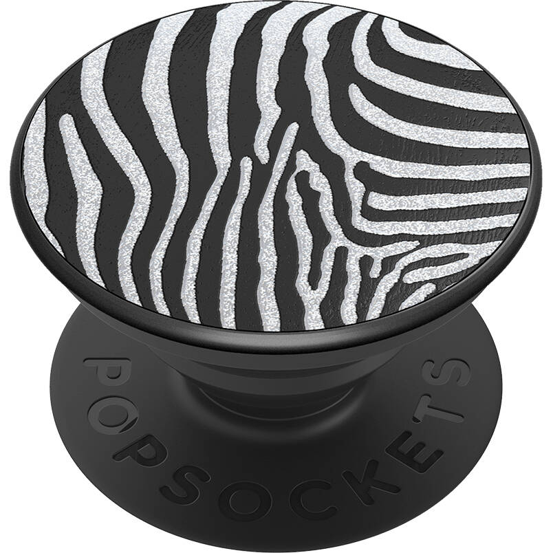 PopSockets Grip - Embossed Metal Zebra - 2nd Generation