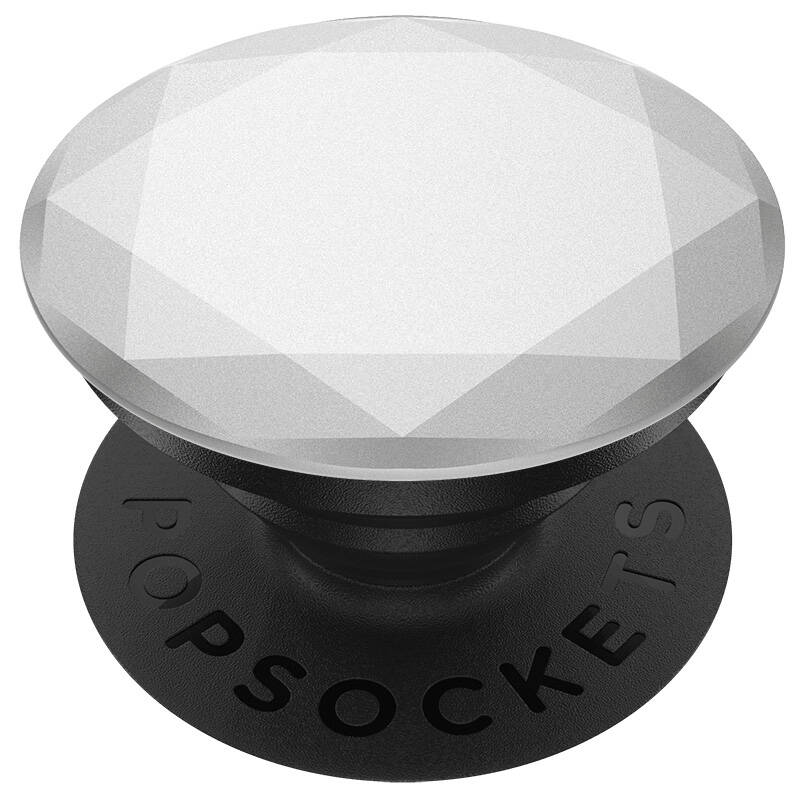 PopSockets Grip - Metallic Diamond SIlver- 2nd Gen