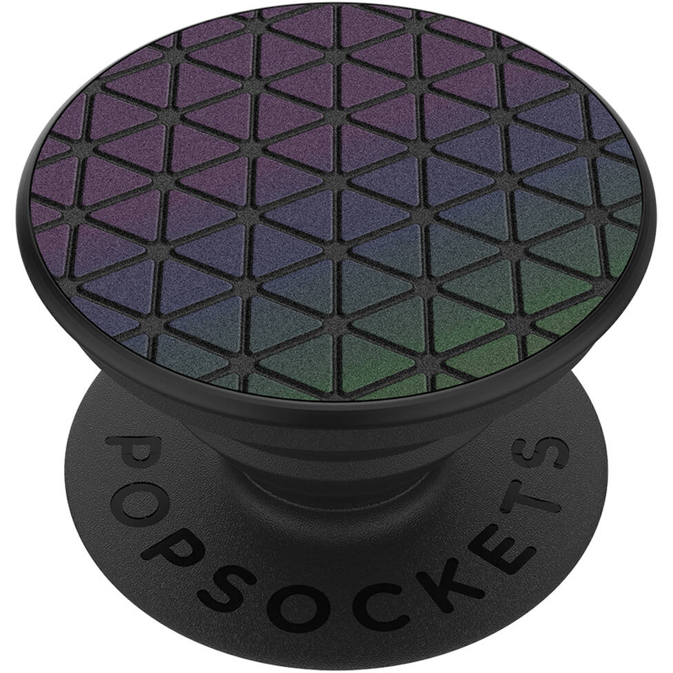 PopSockets Grip - Reflective Techno Grid Chromatic - 2nd Generation