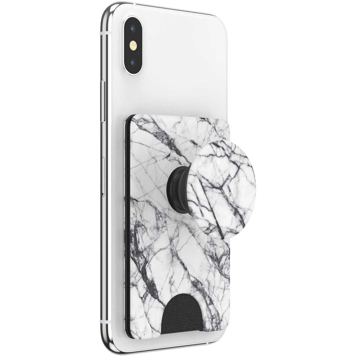 PopSockets PopWallet Plus - Dove White Marble