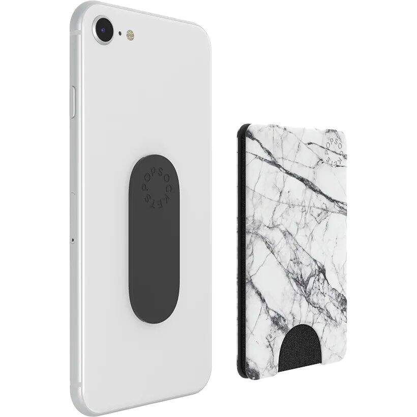 PopSockets PopWallets - White Marble