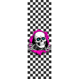 Powell Peralta Skateboard Grip Tape - Ripper Checker White
