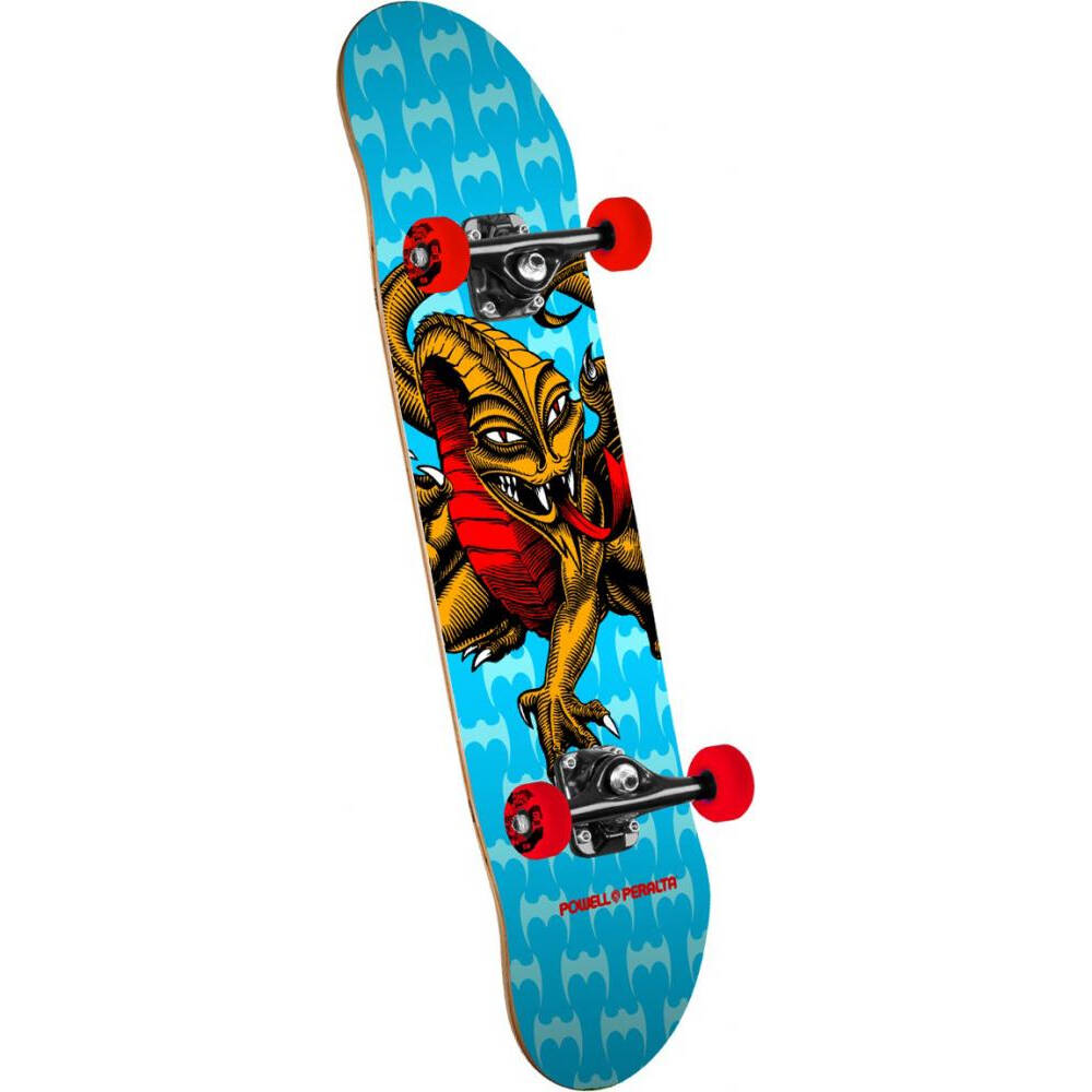 Powell Peralta One Off Cab Dragon Complete Skateboard - Blue 7.5''
