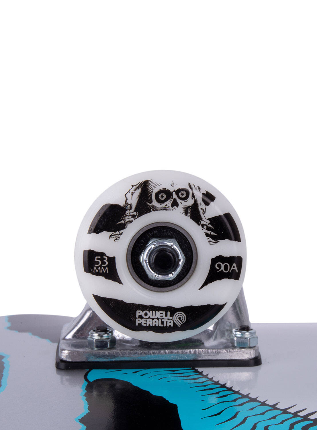 Powell Peralta Ripper One Off Complete Skateboard - Silver/Blue 7.75"