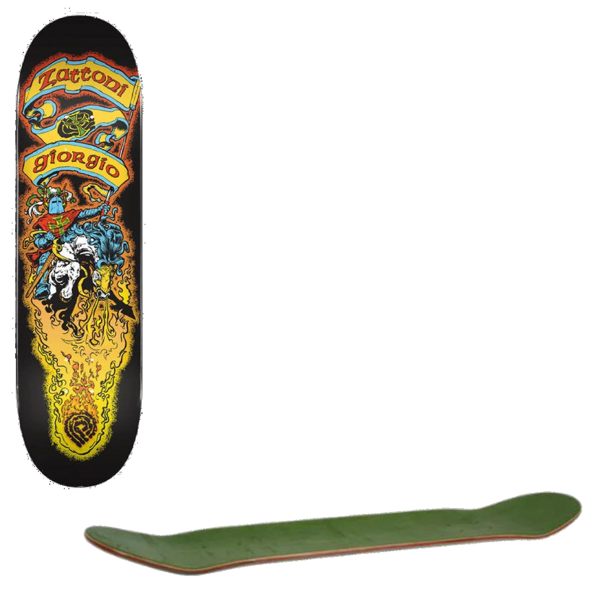 Powell Peralta Giorgio Zattoni Crusader #247 Skateboard Deck 8''