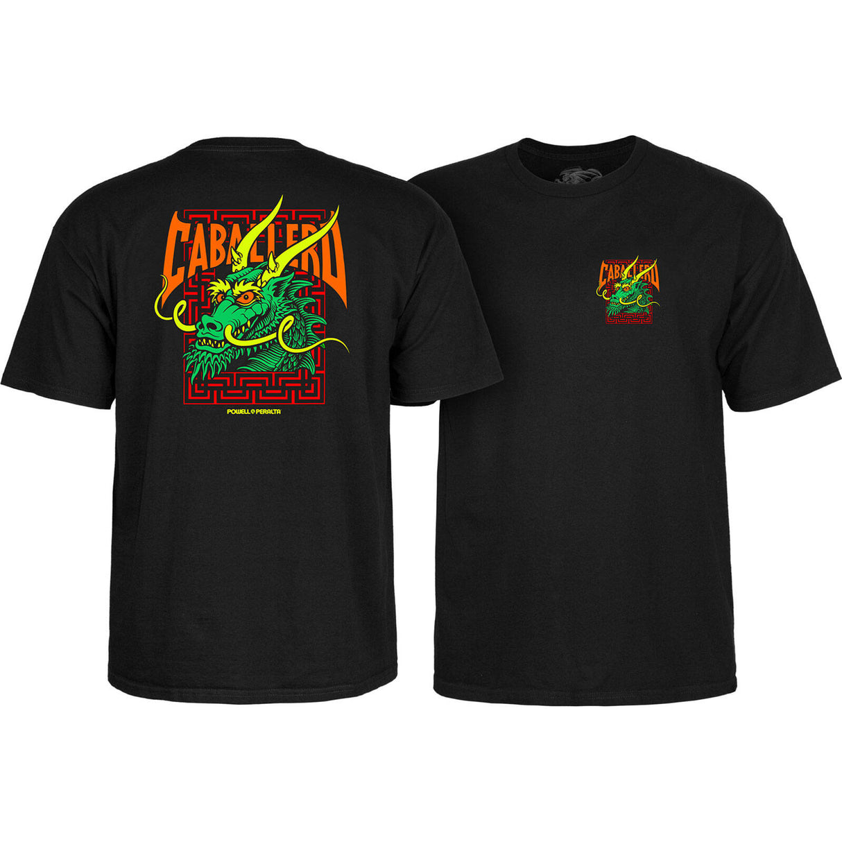 Powell Peralta Caballero Street Dragon T Shirt - Black