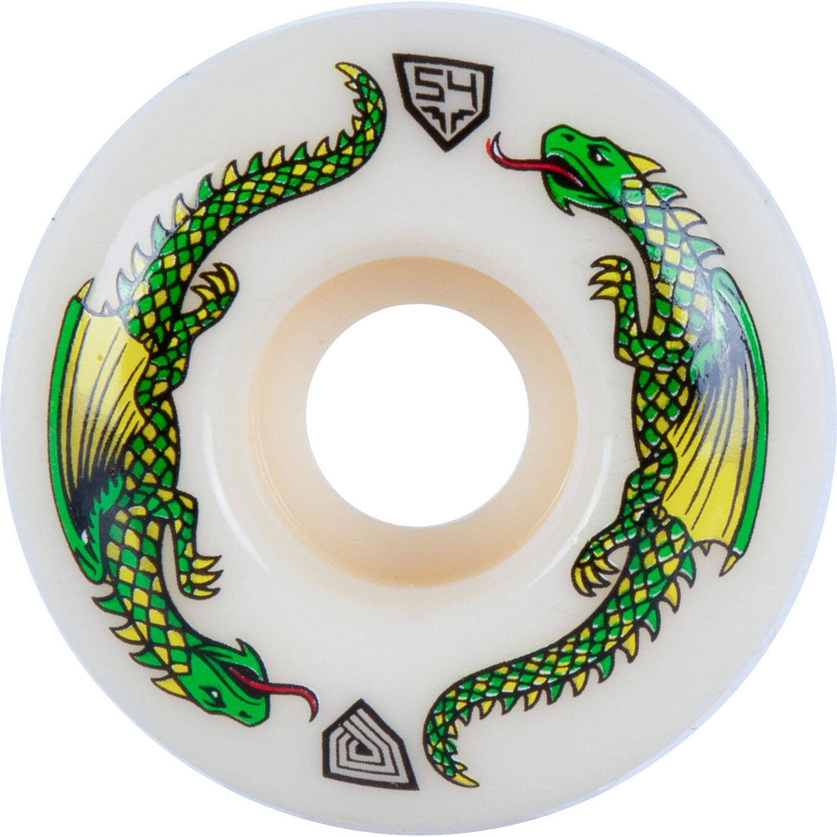 Powell Peralta Dragon Formula 93a Skateboard Wheels - Off White 54mm x 34mm