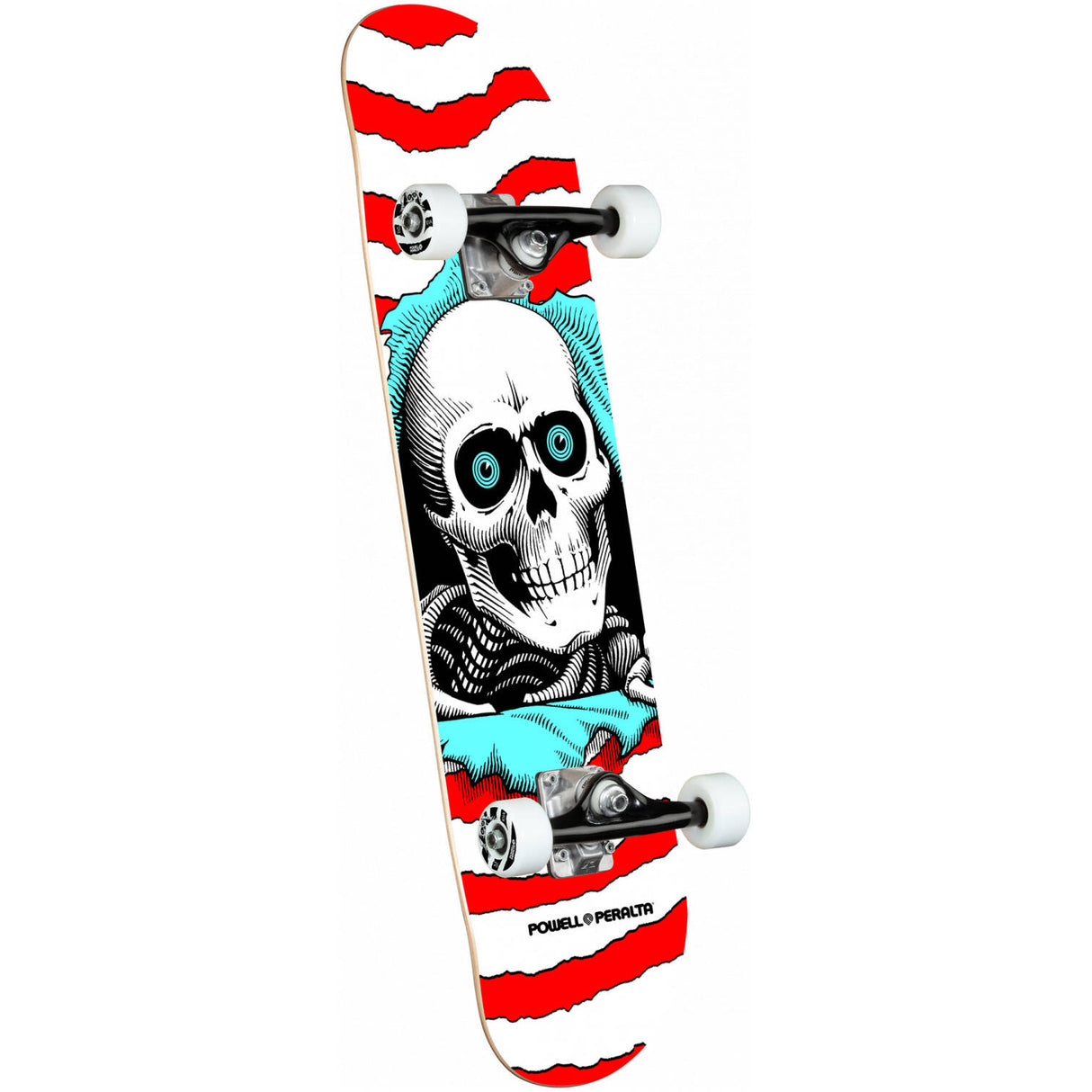 Powell Peralta Ripper One Off #242 Complete Skateboard - Red 8''