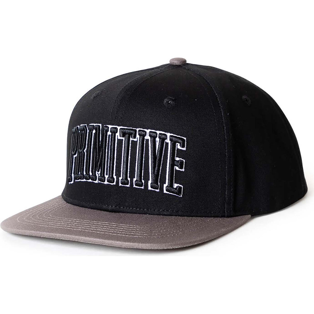 Primitive Collegiate Arch Snapback Cap - Black