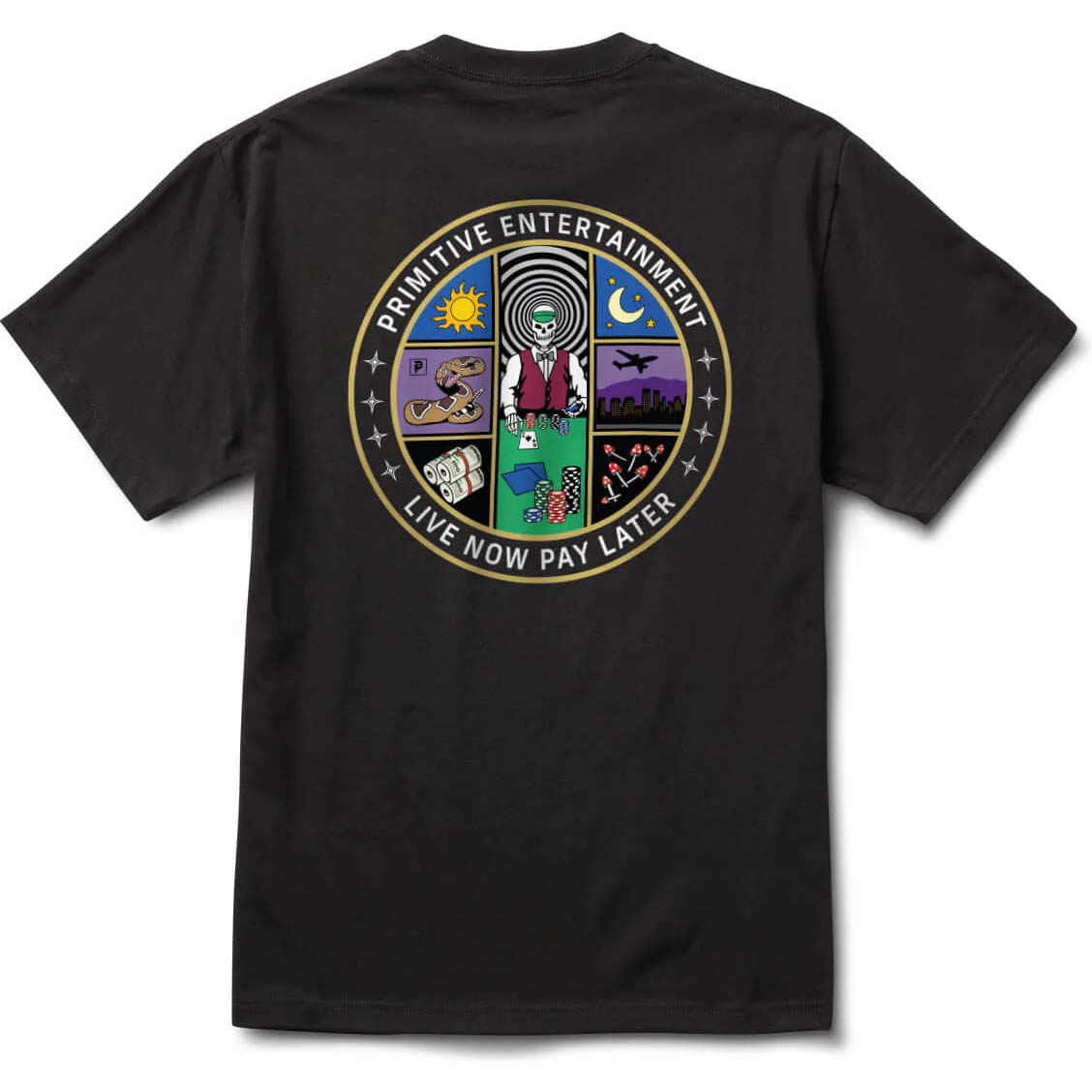 Primitive Double Down T Shirt - Black