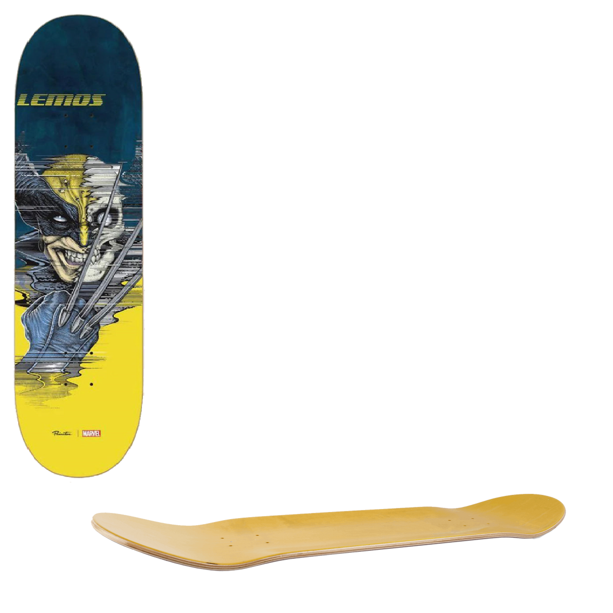 Primitive Marvel x Paul Jackson Lemos Skateboard Deck - Wolverine 8"